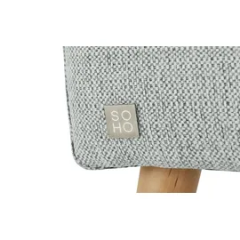 Soho Polsterhocker Jolyn 49 x 45 x 49 cm Grau