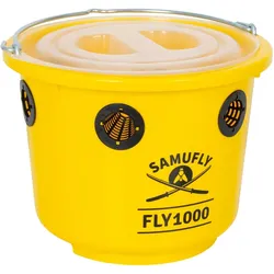 SAMUFLY Fliegenfalle FLY1000 Fliegenschutz für Pferde, Fliegeneimer