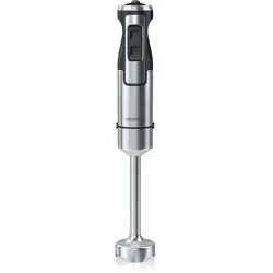 Arendo Edelstahl Stabmixer 1000 Watt Pürierstab - Handmixer - stufenlose Regelung  silber/schwarz