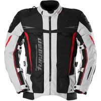 Furygan Montroc 3in1+, Textiljacke - Schwarz/Hellgrau/Rot / XL