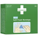 CEDERROTH Schaumbandage blau, 6cm x 4,5m