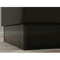 Gastro Eckbank Amsterdam | 64x64 cm | Kunstleder Braun | Diamant Steppung