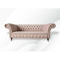 JVmoebel Chesterfield-Sofa Luxus Moderne Chesterfield Couch modernes Design Neu, Made in Europe rosa