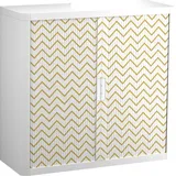 PAPERFLOW easyOffice Classic Chic Rollladenschrank 60052 2 Fachböden 110,0 x 41,5 x 104,0 cm