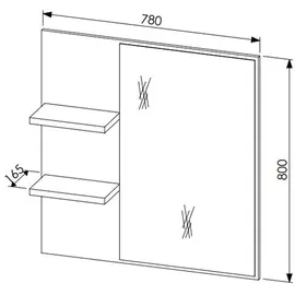 Innostyle BARI 78 x 80 cm Braun