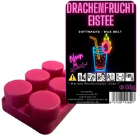 WonderWax Duftwachs WonderWax® Neon Duftriegel 6 x Duftwachs Kreise (Drachenfrucht Eistee), Duftrichtung: Drachenfrucht Eistee