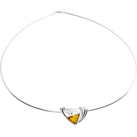 Ostsee-Schmuck Halsreif Gleiter-Verna Silber 925/Bernstein