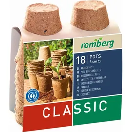 ROMBERG Anzuchttöpfe Classic rund Ø 8 cm 48 Stück