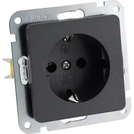 ChiliTec Schuko-Steckdose Unterputz Anthrazit