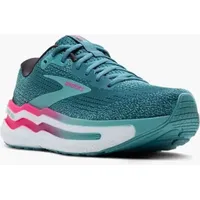 Brooks Ghost Max 2 Damen Storm Blue/Knockout Pink/Aqua 40,5