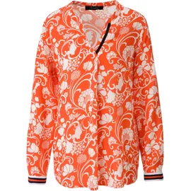 Aniston CASUAL Schlupfbluse mit fantasievollem, grafischen Blumendruck Rot 42