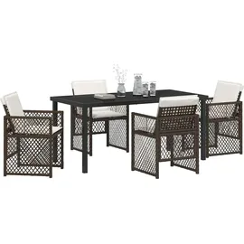 vidaXL Garten Essset 5-tlg. Braun