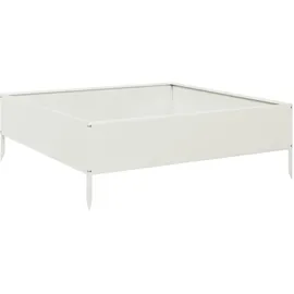 vidaXL Hochbeet 100 x 100 x 33,5 cm Weiß