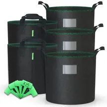 VOUNOT Pflanzsack 30L 5 Stück