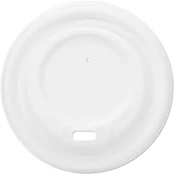 Wisefood 100 Kaffeebecher-Deckel - Bagasse Deckel Kaffeebecher 80mm (weiß, 200ml)