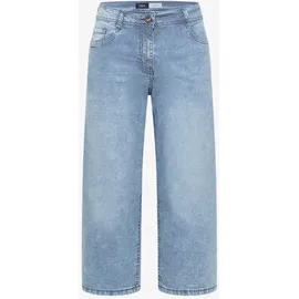 Cecil High Waist Wide Leg Jeans mit Streifen - Blau|Weiß