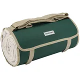 anndora Picknickdecke Wasserabweisende isolierende Unterseite 150x200 cm dunkelgrün beige Camping Strand Picknick