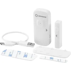 LEDVANCE Sensor mit WiFi-Technologie um offene Türen und Fenster zu erkennenn, Steuerung über Smartphone, Kompatibel mit Alexa und Google, 1er-Pack