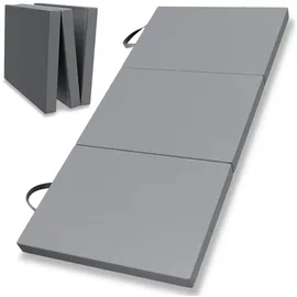 eloneo Klappmatratze 90 x 200 cm H2 Polyester/Leinen