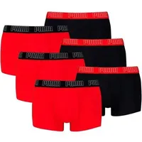 Puma Everyday Trunks 6P Schwarz/Rot XL 6er Pack