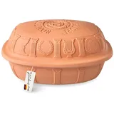 RÖMERTOPF Bräter 50 Jahre JUBILÄUM Bräter, 5 Liter, Keramik, Keramik (Set), antihaft rot