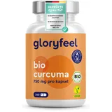 Bio Curcuma + Bio Schwarzer Pfeffer - 240 Kapseln - 4500mg Bio Kurkuma Pulver (750mg pro Kapsel) - Bio zertifiziert mit Curcumin, Schwarzer Pfeffer + Piperin - Laborgeprüft, ohne Zusätze