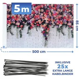 Maximex Balkonsichtschutz 85 x 500 cm bunt/rosa