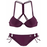 Buffalo Push-Up-Bikini Damen bordeaux Gr.44 Cup D,