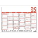 Neumann Arbeitstagekalender A4 rot 2027