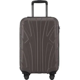 suitline Hartschalenkoffer Trolley 4-Rollen Cabin 55 cm / 34 l titan