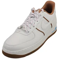 Nike AIR FORCE 1 07 LX Herren Fashion Trainer Weiß Braun - 42.5 EU