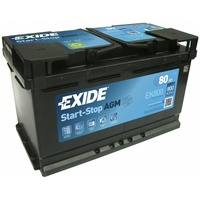 EK800 EXIDE Start-Stop AGM 12V/80Ah 800A (EN) Erstausrüstertechnologie = Varta