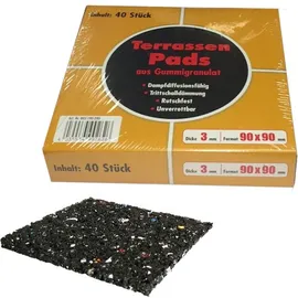 FERAX Terrassenpad 90x90mm, 40 Stück, 3 mm,