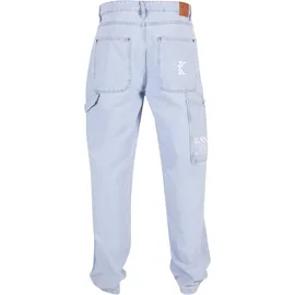 Karl Kani KK Retro Baggy Workwear Denim in blau Größe 34