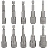 10-teiliges Schlagschrauber-bit-set 6–15 Mm, Magnetisches Sechskant-steckschlüssel-set, Magnetisches Bohrer-bit-set, Sechskant-steckschlüssel 1/4 Zoll Für Schnellwechselfutter