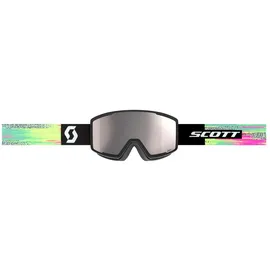 Scott Factor Pro Skibrille - Black / Neon yellow - Enhancer silver Chrome/CAT2