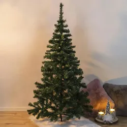 Haushalt International Weihnachtsbaum 150cm mit Metallständer grün