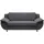 TRENDMANUFAKTUR Couch Kunstleder 2-Sitzer Grau