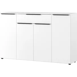 Germania Sideboard Mailand 161 x 101 x 40 cm Weiß / Grau