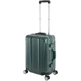 Travelhouse London Koffer Trolley S grün · Alu-Polycarbonat · Hartschalenkoffer · Grün/dunkelgrün