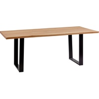 SCHÖSSWENDER Baumkantentisch »Oviedo 4«, FSC®-zertifiziertes Massivholztischplatte mit Baumkante, braun