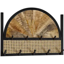 KADIMA DESIGN Wandgarderobe Mango 53 x 40 x 8 cm Braun