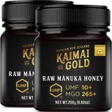Kaimai Gold MGO 263+ / UMF 10+ Manuka Honig * 500g (= 2x 250g) Premium Monofloral UMF® Certified Neuseeland ManukaHonig * 250 300 310 356 400