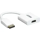 ATEN DisplayPort auf HDMI Adapter 18 cm Weiss