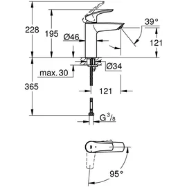 Grohe Eurosmart Einhandmischer Chrom
