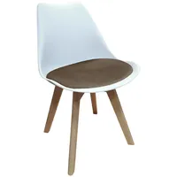 Hti-Living Design-Stühle mit Kunststoffschale Samt-Sitzkissen