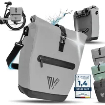 MIVELO 2in1 Fahrradtasche Gepäckträgertasche grau