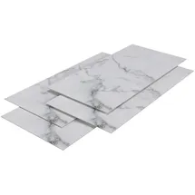 neu.haus Duschrückwandset Bladel 16er Set 120 x 60 cm, White Marble