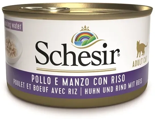 SCHESIR Mit natural Hühnerfilet, Rinderfilet und Reis 85G