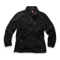 Scruffs wasserabweisende Fleecejacke Worker schwarz Größe XL